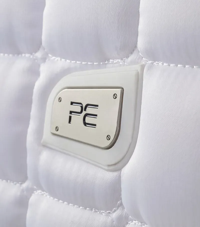 Premier Equine Capella Close Contact Merino Wool Dressage Square in White/Natural-4
