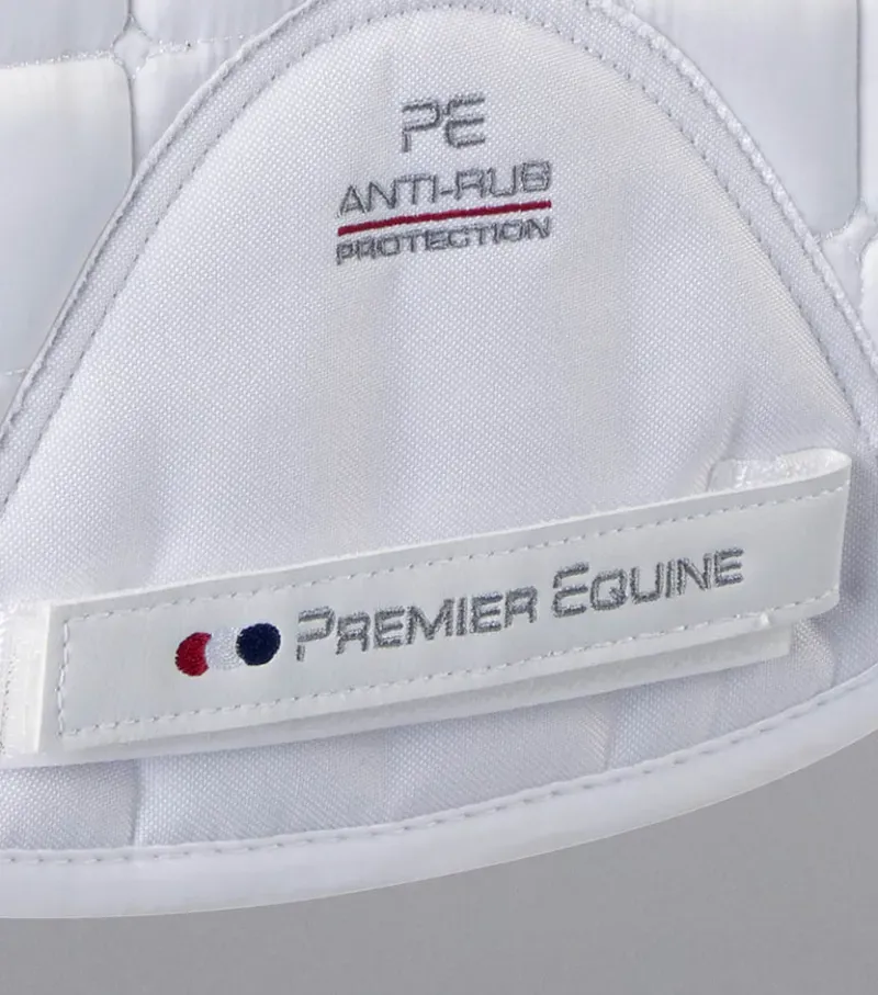 Premier Equine Capella Close Contact Merino Wool GP/Jump Square in White/Natural-4