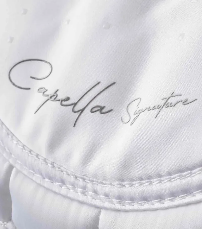 Premier Equine Capella Close Contact Merino Wool GP/Jump Square in White/Natural-5