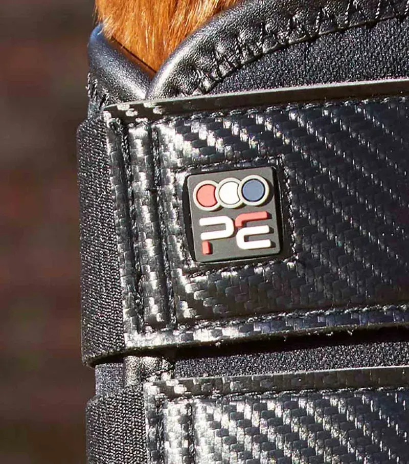 Premier Equine Carbon Air-Tech Single Locking Brushing Boots in Black-3