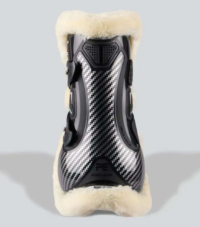 Premier Equine Carbon Pro Techno Wool Tendon Boots in Black-2