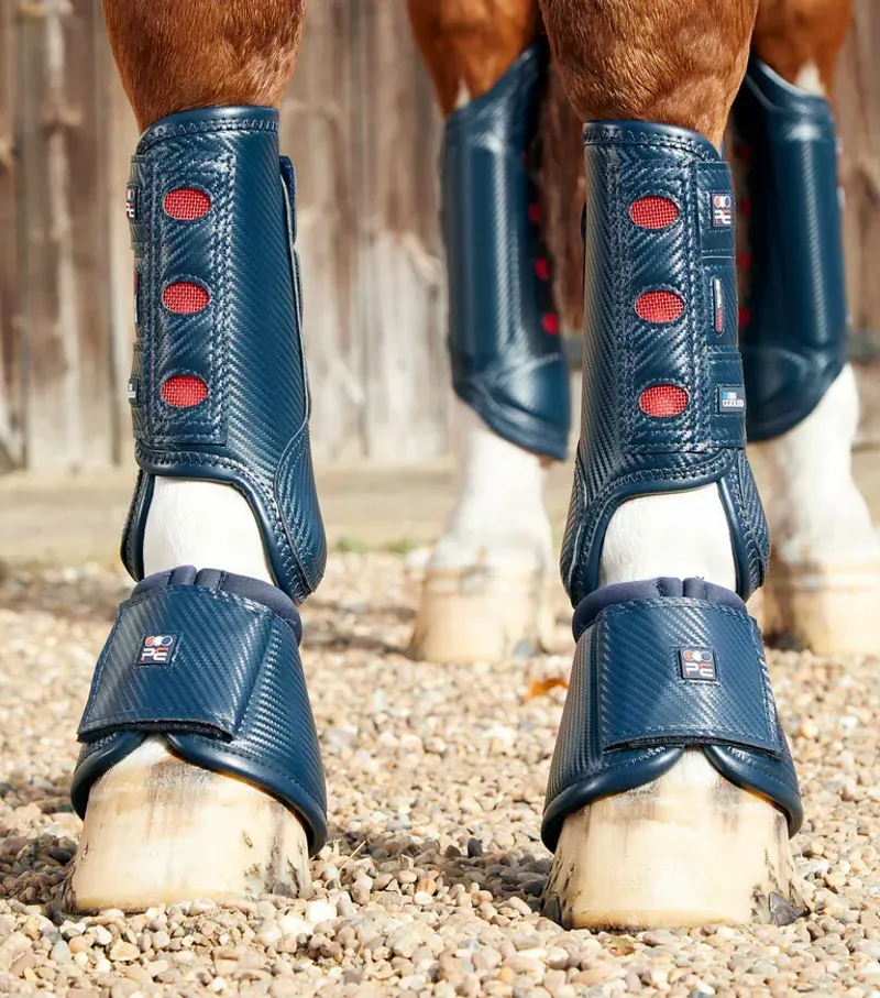 Premier Equine Carbon Tech Air Cooled Eventing Boots in Navy-1