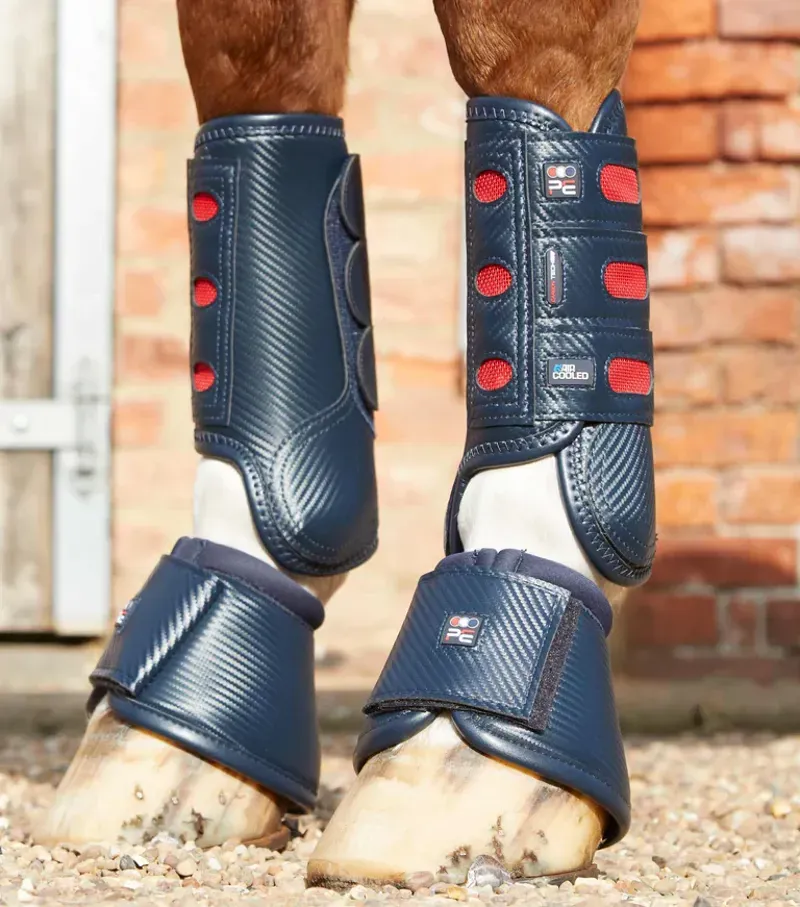 Premier Equine Carbon Tech Air Cooled Eventing Boots in Navy