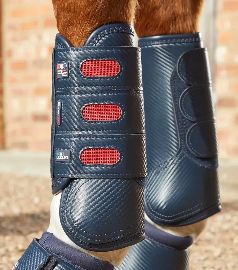 Premier Equine Carbon Tech Air Cooled Eventing Boots in Navy-2