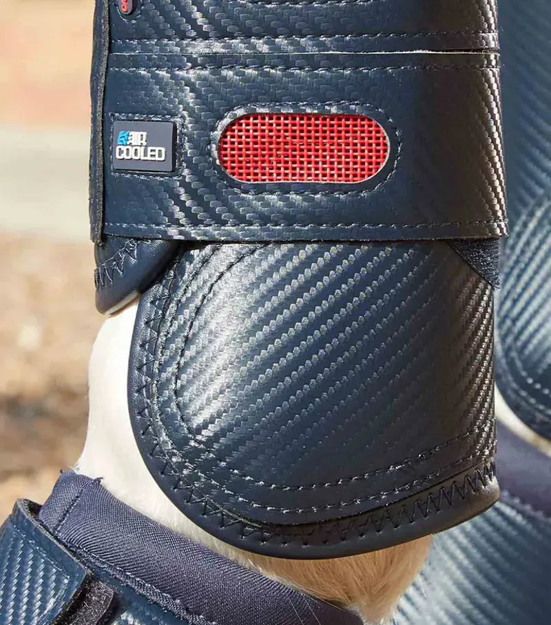 Premier Equine Carbon Tech Air Cooled Eventing Boots in Navy-4