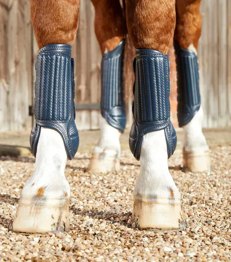 Premier Equine Carbon Tech Air Flex Eventing Boots in Navy-1