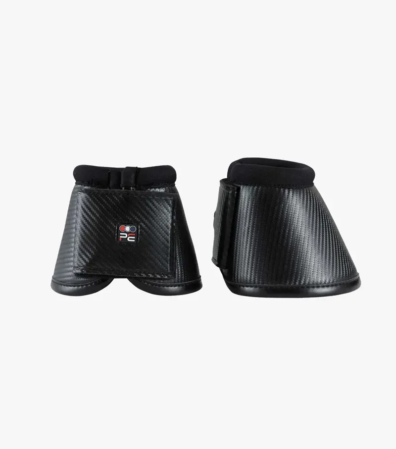 Premier Equine Carbon Wrap Over Reach Boots in Black-4