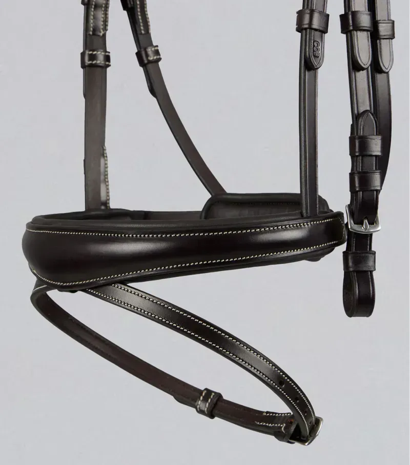 Premier Equine Cassano Snaffle Bridle in Brown-3