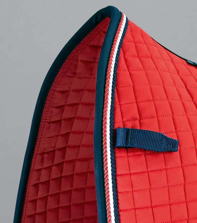 Premier Equine Close Contact European Cotton Dressage Square in Red-2