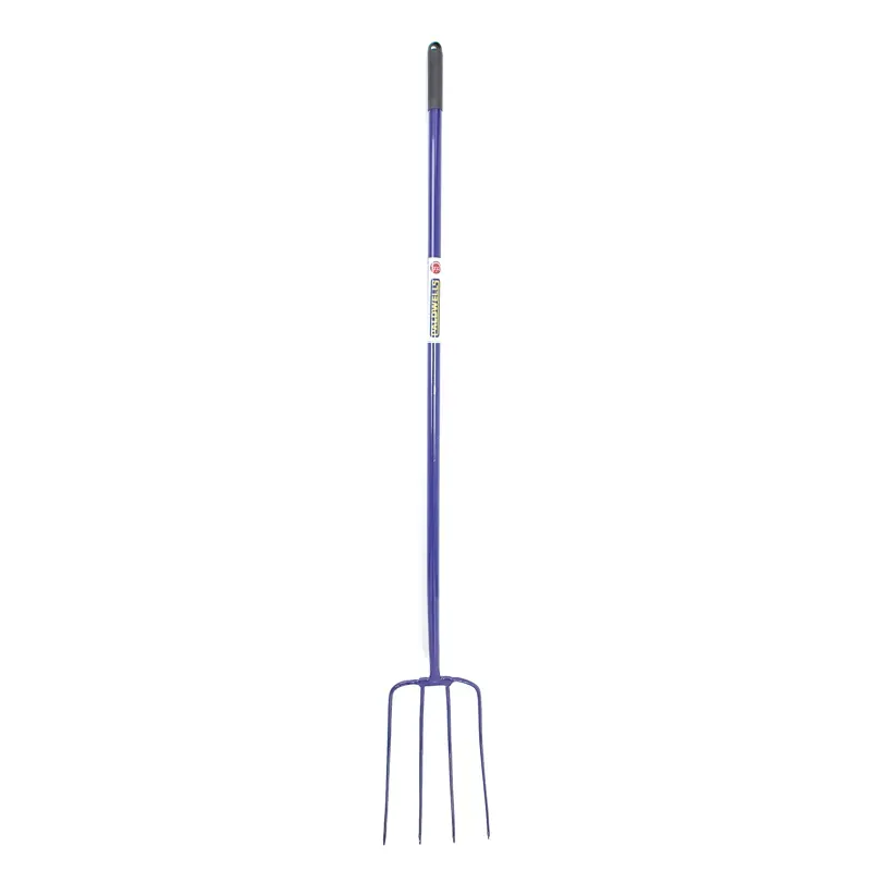 Caldwells 4 Prong Long Handle Tubular Muck Fork
