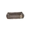 Companion Accessories Country Snuggle Dog Bed in Chocolate Check