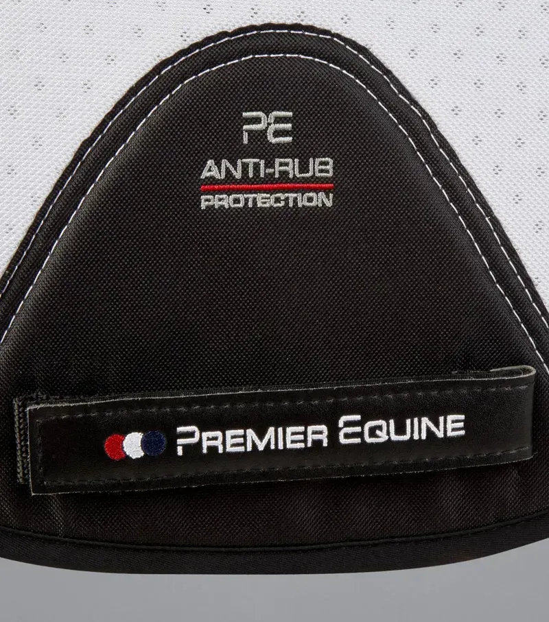 Premier Equine Close Contact Airtechnology Anti-Slip GP/Jump Square in White-4
