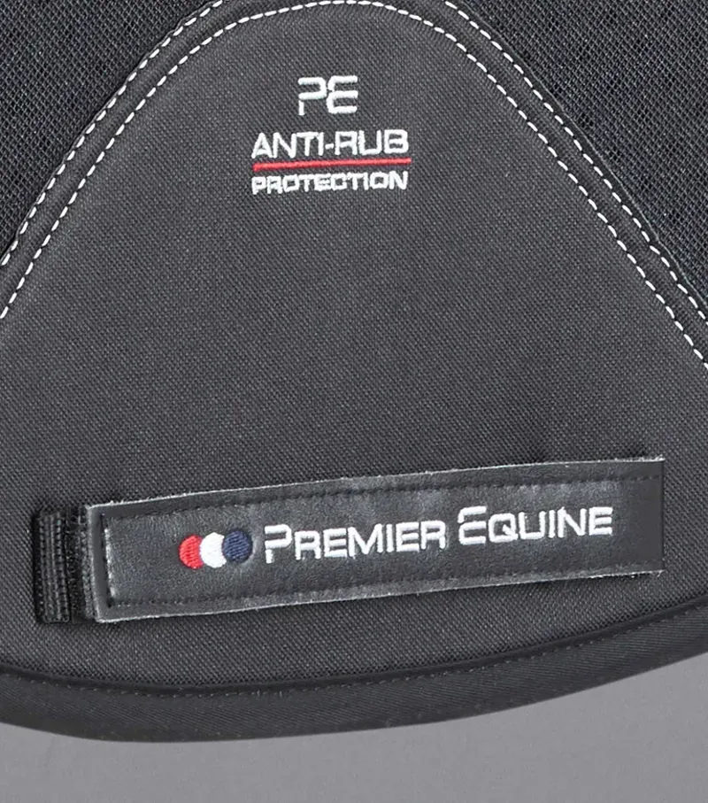 Premier Equine Close Contact Airtechnology Shockproof Wool Dressage Square in Black/Black-4