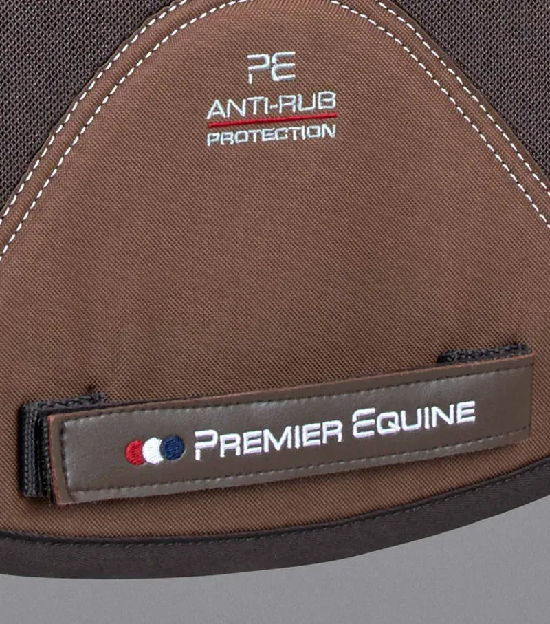Premier Equine Close Contact Airtechnology Shockproof Wool Dressage Square in Brown/Brown-4
