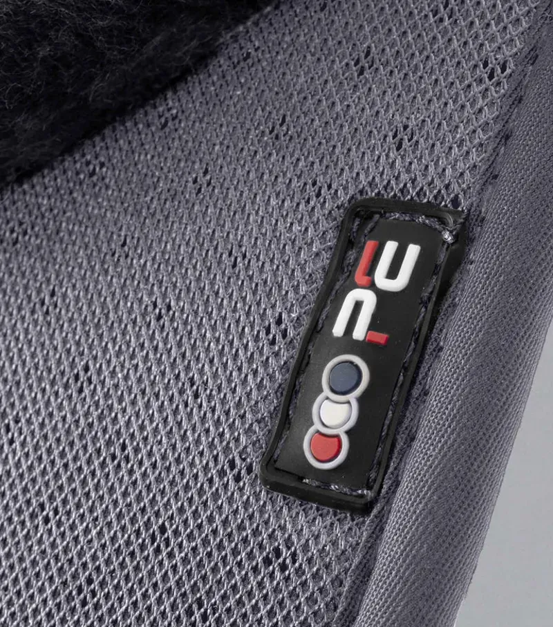 Premier Equine Close Contact Airtechnology Shockproof Wool Dressage Square in Grey/Black-1