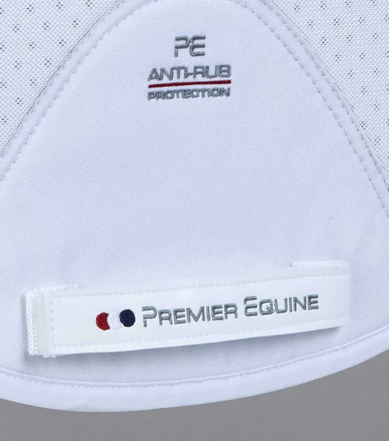 Premier Equine Close Contact Airtechnology Shockproof Wool Dressage Square in White/Natural-5