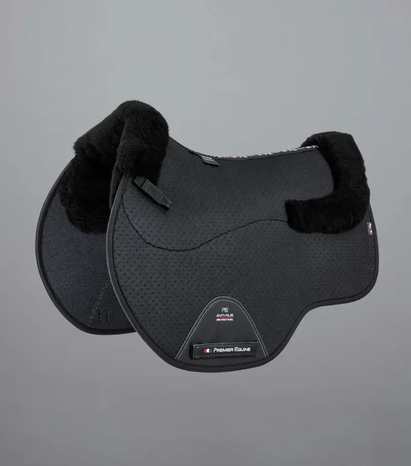 Premier Equine Close Contact Airtechnology Shockproof Wool GP/Jump Square in Black/Black