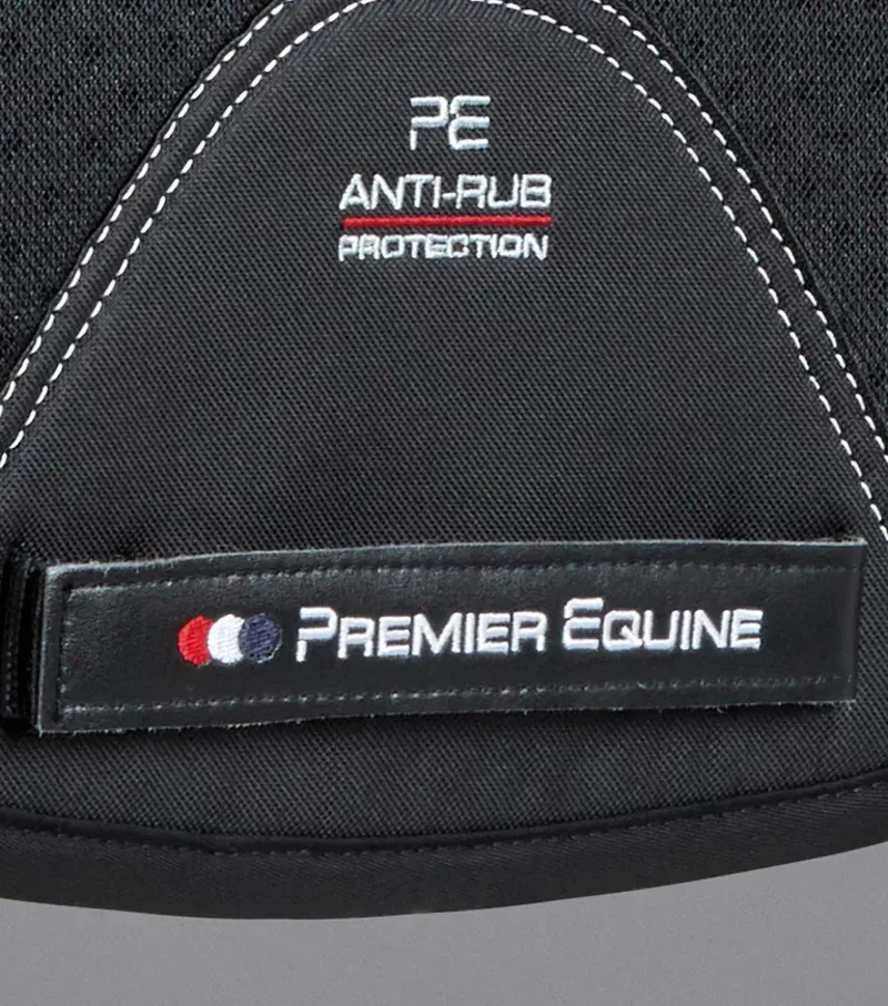 Premier Equine Close Contact Airtechnology Shockproof Wool GP/Jump Square in Black/Black-4