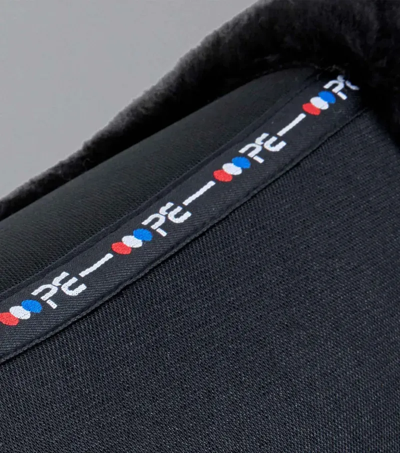 Premier Equine Close Contact Airtechnology Shockproof Wool GP/Jump Square in Black/Black-5