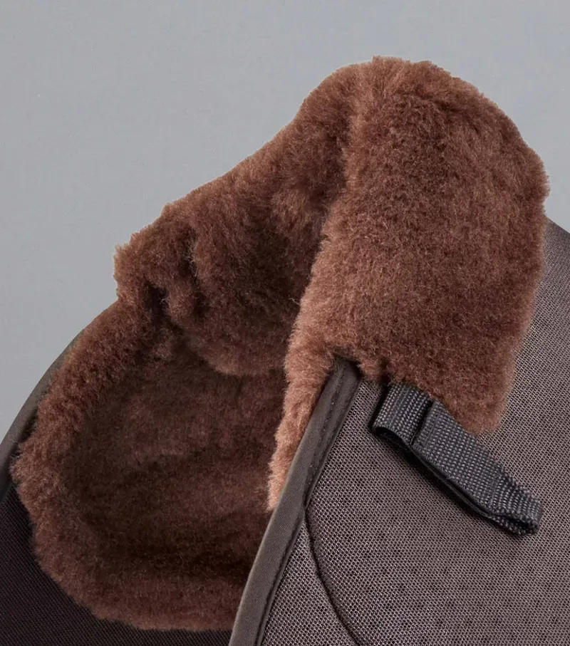 Premier Equine Close Contact Airtechnology Shockproof Wool GP/Jump Square in Brown/Brown-2