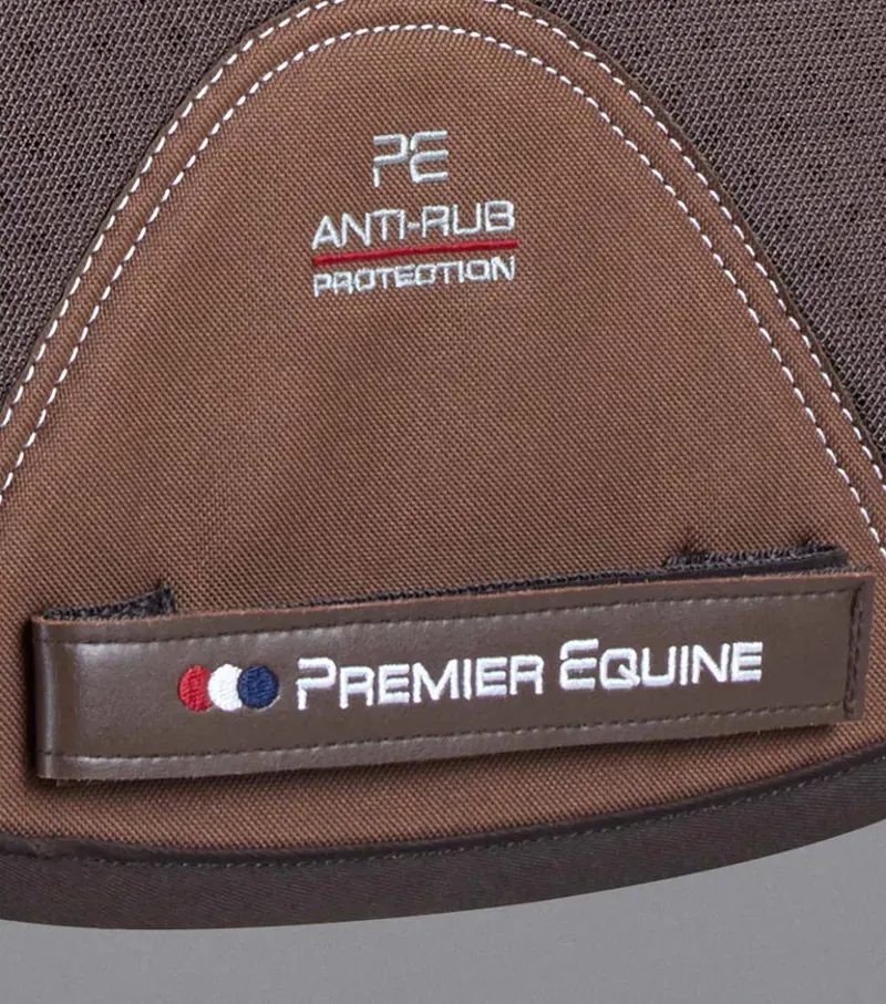 Premier Equine Close Contact Airtechnology Shockproof Wool GP/Jump Square in Brown/Brown-4