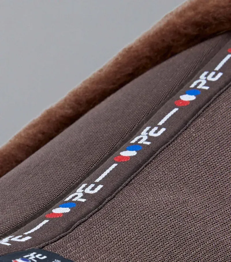 Premier Equine Close Contact Airtechnology Shockproof Wool GP/Jump Square in Brown/Brown-5