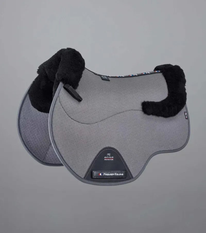 Premier Equine Close Contact Airtechnology Shockproof Wool GP/Jump Square in Grey/Black