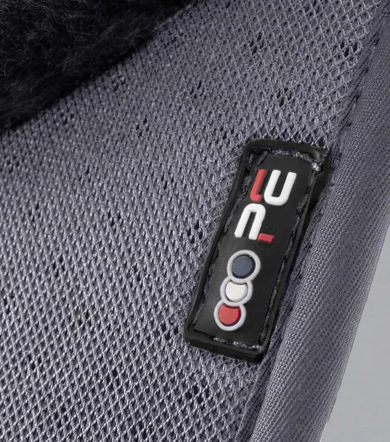 Premier Equine Close Contact Airtechnology Shockproof Wool GP/Jump Square in Grey/Black-3