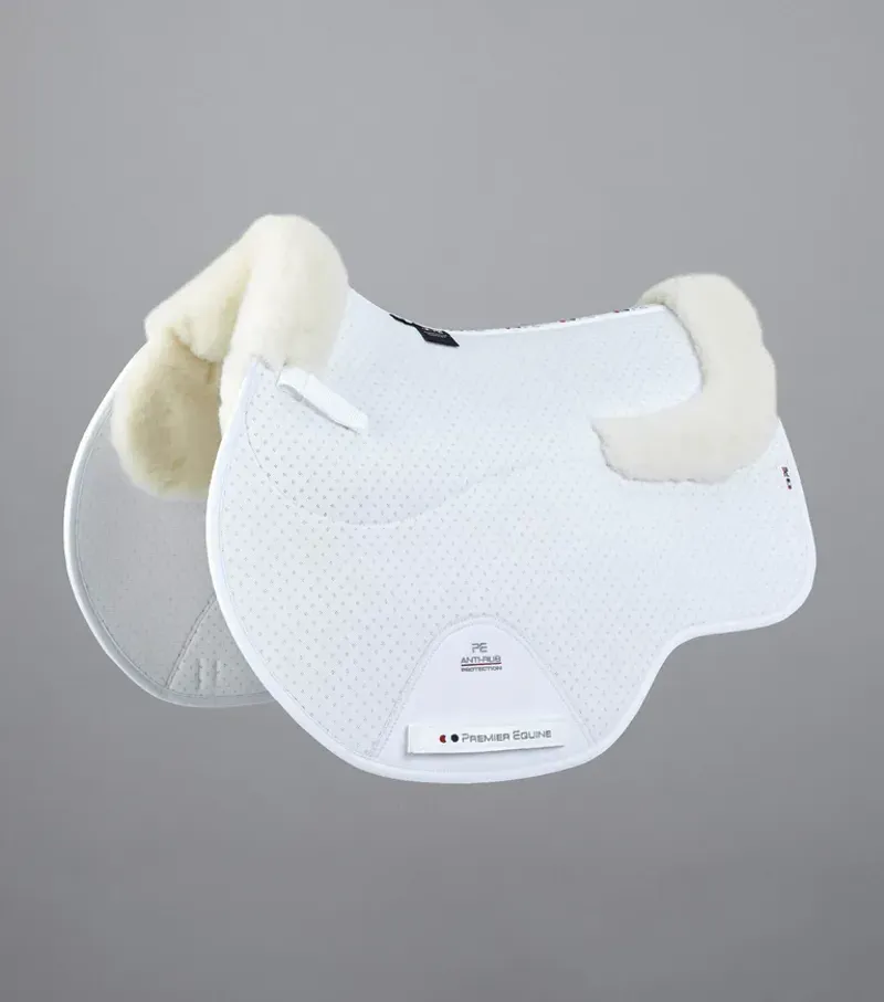 Premier Equine Close Contact Airtechnology Shockproof Wool GP/Jump Square in White/Natural