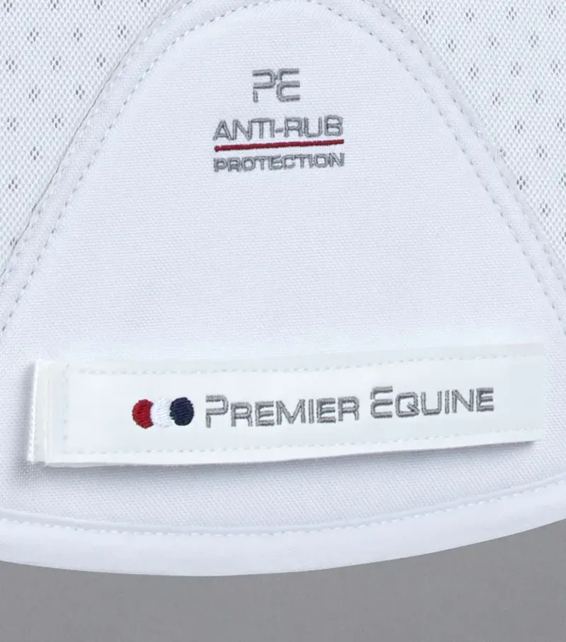 Premier Equine Close Contact Airtechnology Shockproof Wool GP/Jump Square in White/Natural-4