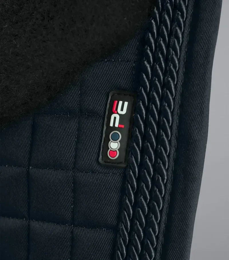 Premier Equine Close Contact Merino Wool European Dressage Square in Black/Black-2