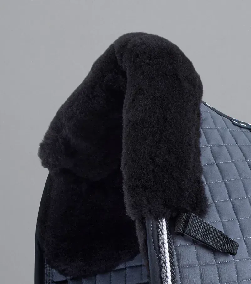 Premier Equine Close Contact Merino Wool European Dressage Square in Grey/Black-1