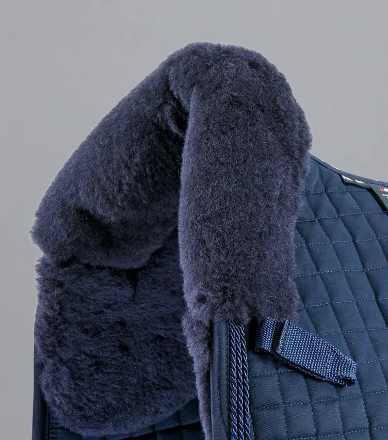 Premier Equine Close Contact Merino Wool European Dressage Square in Navy/Navy-1