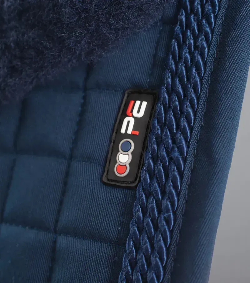 Premier Equine Close Contact Merino Wool European Dressage Square in Navy/Navy-2