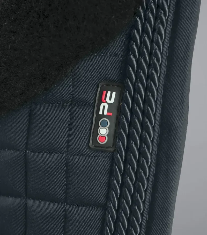 Premier Equine Close Contact Merino Wool European GP/Jump Square in Black/Black-3