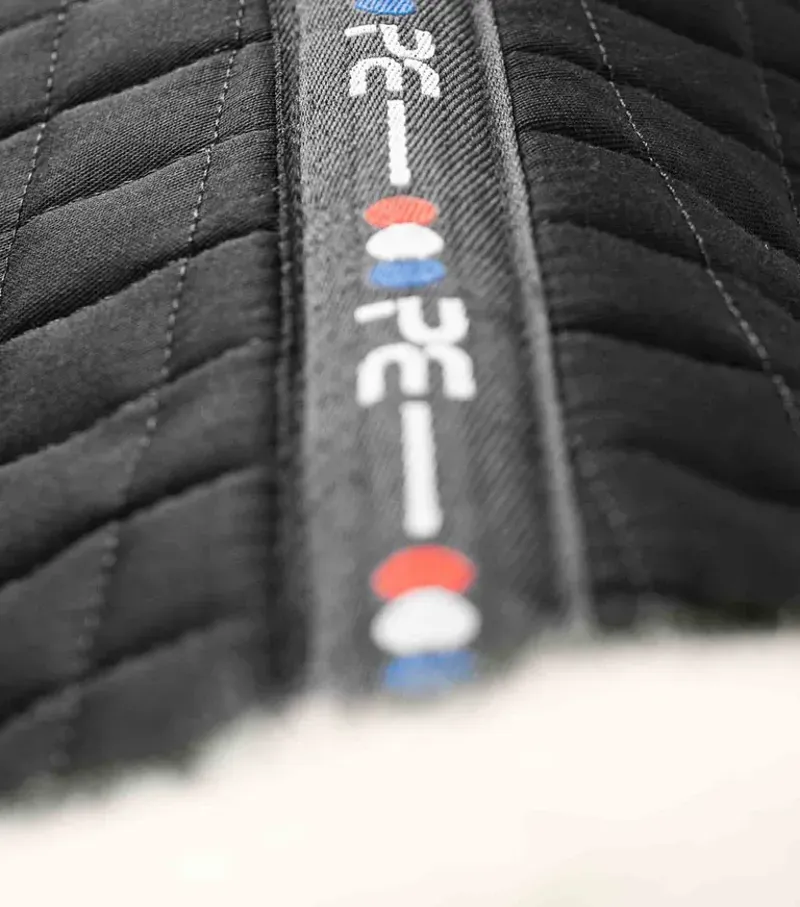 Premier Equine Close Contact Merino Wool European GP/Jump Square in Black/Natural-5