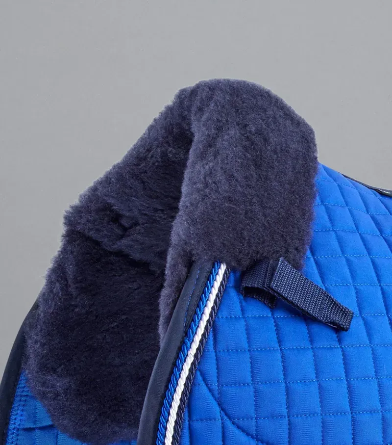 Premier Equine Pony Close Contact Merino Wool Half Lined European GP/Jump Square in Royal Blue/Navy-2