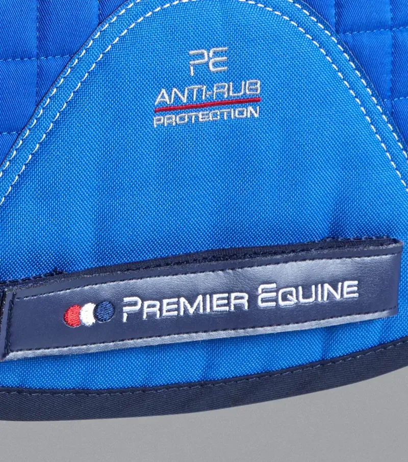 Premier Equine Pony Close Contact Merino Wool Half Lined European GP/Jump Square in Royal Blue/Navy-4