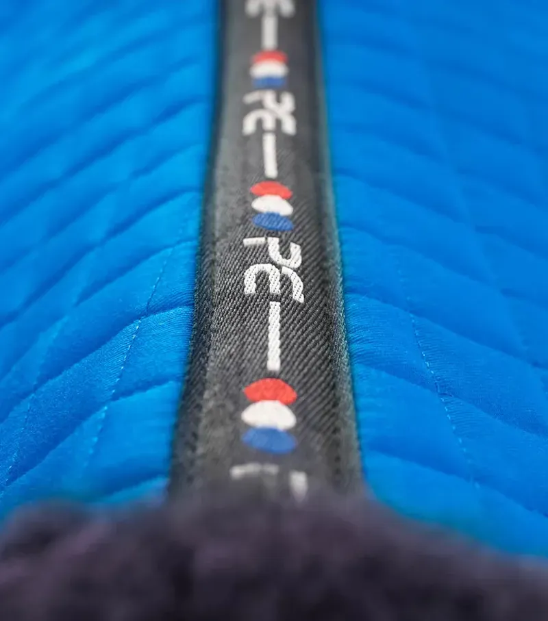 Premier Equine Pony Close Contact Merino Wool Half Lined European GP/Jump Square in Royal Blue/Navy-5