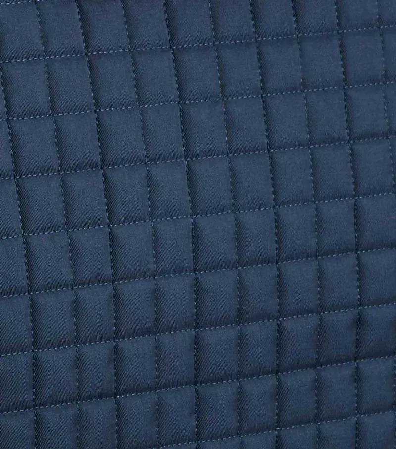 Premier Equine Close Contact Merino Wool European Dressage Square in Navy/Burgundy-3