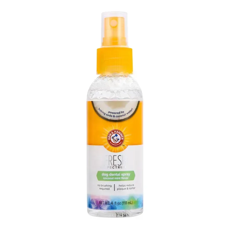 Arm and Hammer 4oz Spray Fresh Coconut Mint Dental in Yellow