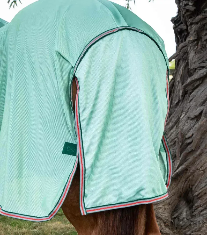 Premier Equine Combo Mesh Air Fly Rug With Surcingles in Mint Green-5