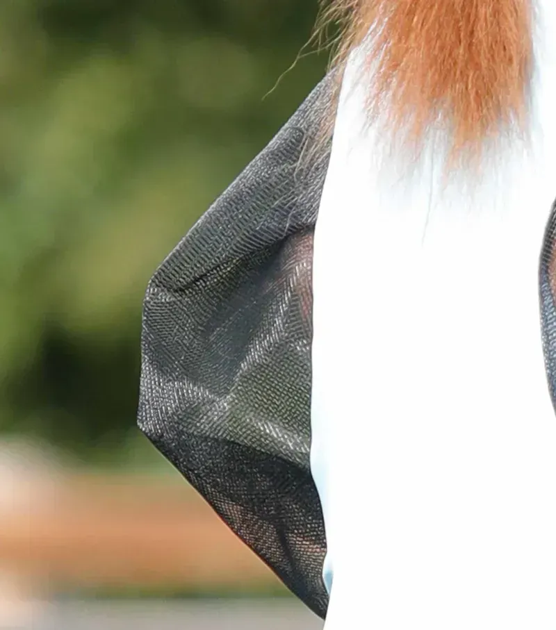 Premier Equine Comfort Tech Lycra Fly Mask Xtra in Blue-1