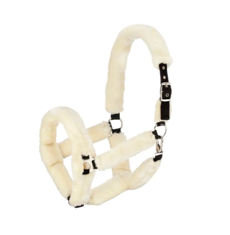 Hy Equestrian Fab Fleece Headcollar in Cream