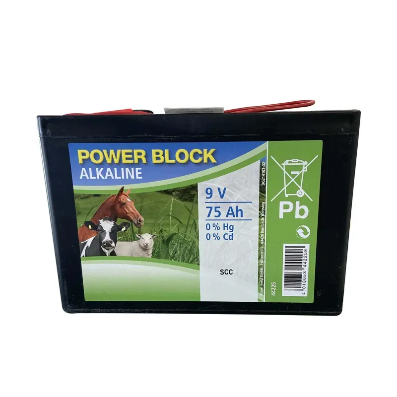 Corral Alkaline 75ah/9v Dry Battery in Black