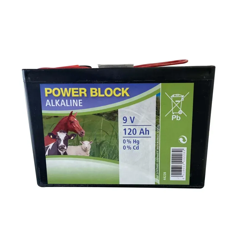 Corral Alkaline 120ah/9v Dry Battery in Black