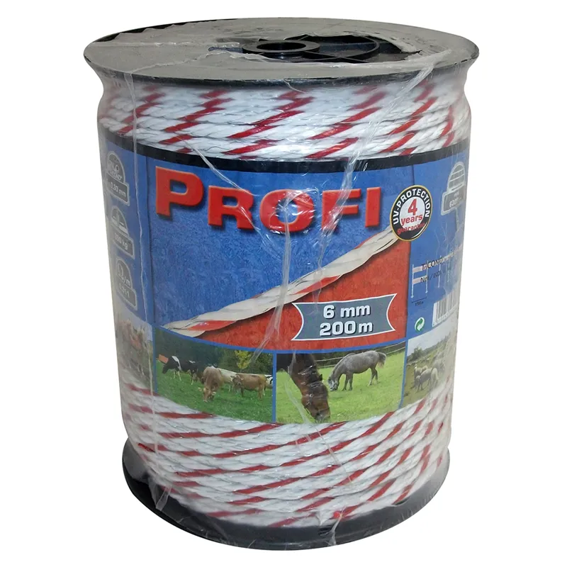 Corral Profi 200m Electric Fencing Rope in White