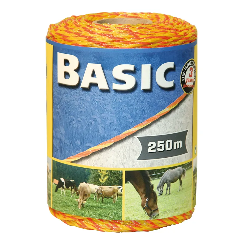 Corral 250m Basic Fencing Polywire in Yellow/Orange