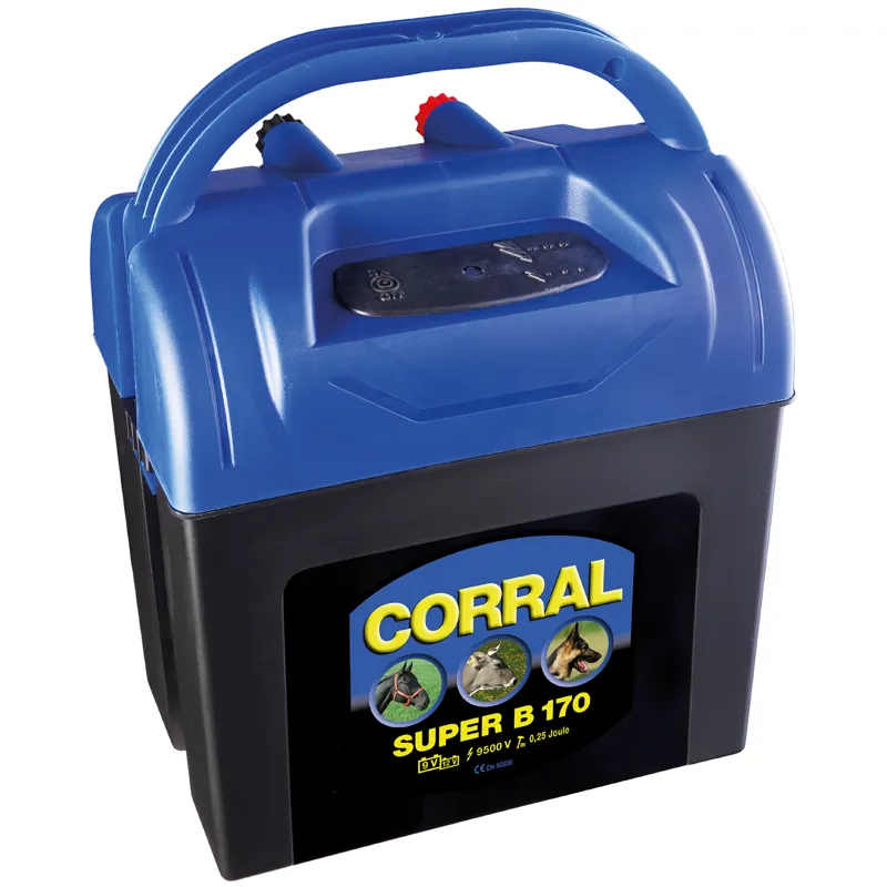 Corral Super B 170 9v Dry Battery Energiser in Black