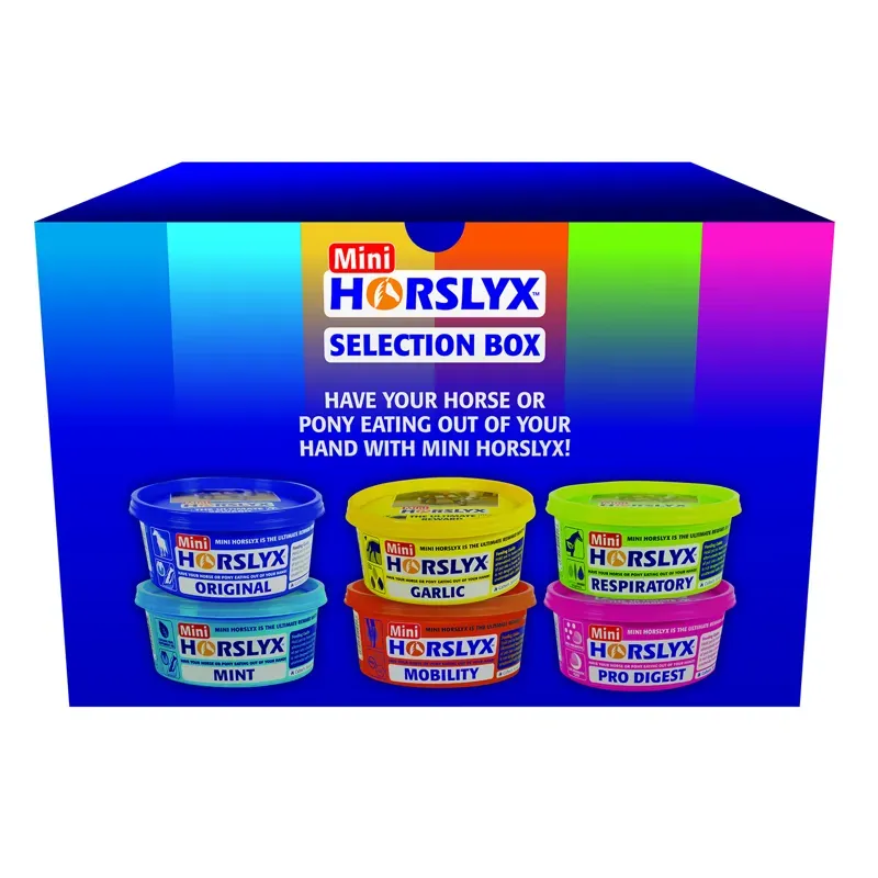 Horslyx 650g Mini Licks Selection Box in Blue